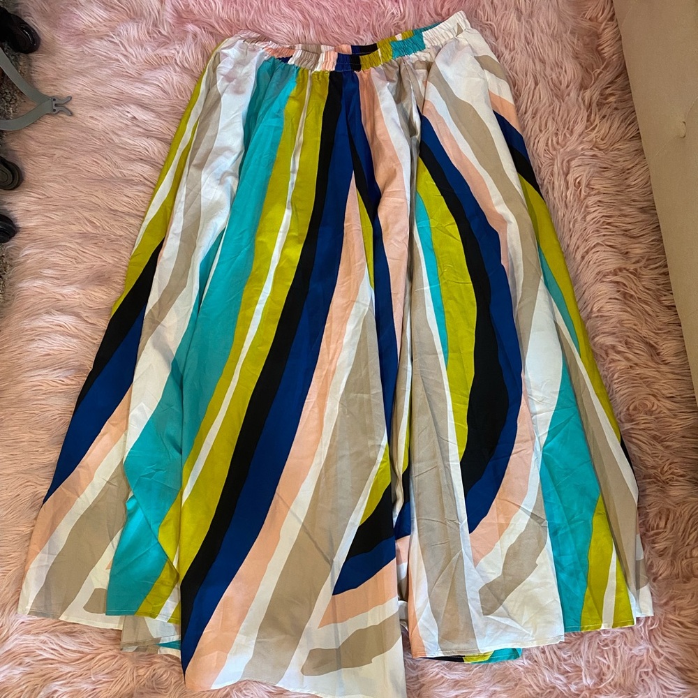 Truly 4 you Multicolored Maxi Skirt Size: 2X